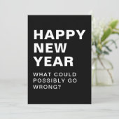 ハッピーニューイヤー　何がうまくいかないの？ ブラック シーズンカード (スタンド正面)