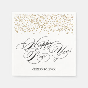 ハッピーニューイヤー – 大晦日パーティーナプキン スタンダードカクテルナプキン