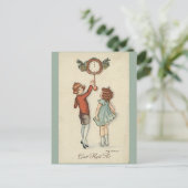 ハッピーニューイヤー – 旧スカンジナビア – レトロ シーズンポストカード (スタンド正面)