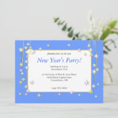 ハッピーニューイヤー 星たち 青 招待状 (スタンド正面)