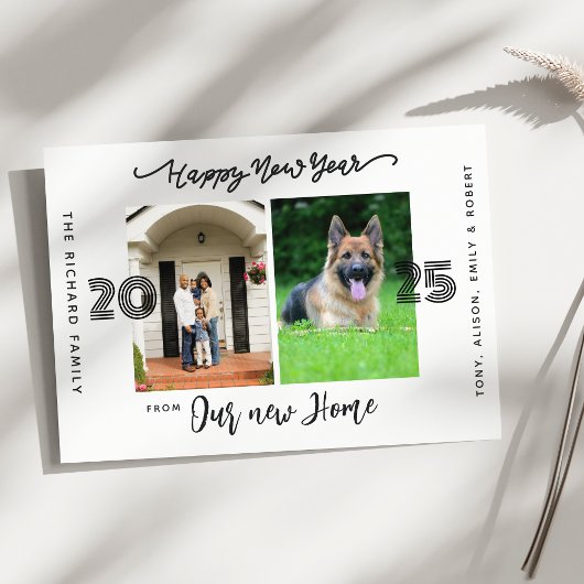 ハッピーニューイヤー 私たち引越しました お引越しのお知らせ シーズンカード