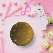 ハッピーニューイヤー – 金ゴールド紙ボウル ペーパーボウル (パーティー)