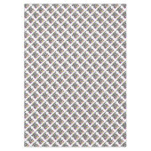 ハッピーニューイヤー – 黒い文字とパーティー帽子 テーブルクロス (正面)