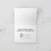 ハッピーニューイヤー – 黒い文字とパーティー帽子 招待状 (内部)