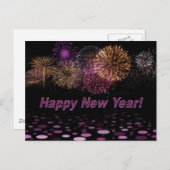 ハッピーニューイヤー – Feuerwerk シーズンポストカード (正面/裏面)