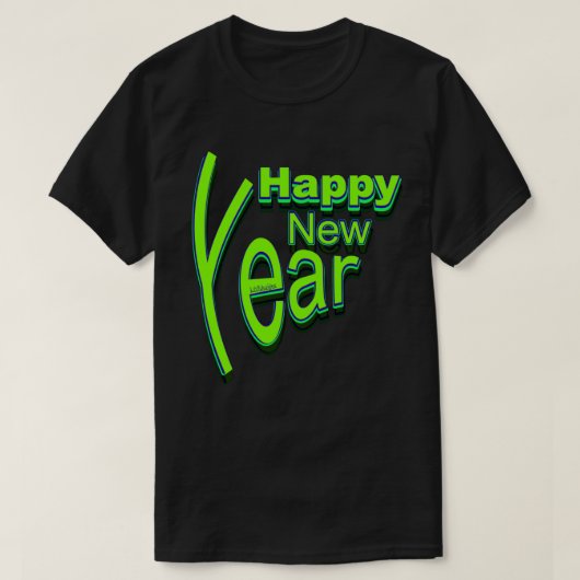 ハッピーニューイヤー Tシャツ (デザイン正面)