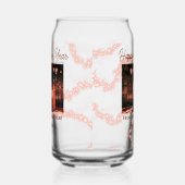 ハッピーニューイヤーbrown追加フォトファミリー名グリッター ガラス缶 (右)