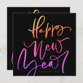 ハッピーニューイヤーinトロピカル文字 シーズンカード (正面/裏面)