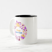 ハッピーニューイヤーmagデザイン ツートーンマグカップ (正面左)