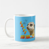 ハッピーニューイヤーMeerkat Coffee Mug コーヒーマグカップ (左)