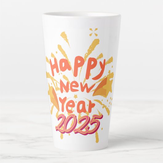 ハッピーニューイヤーMug 2025 カフェラテマグ (正面)
