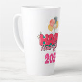 ハッピーニューイヤーMug 2025 カフェラテマグ (左アングル)