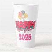 ハッピーニューイヤーMug 2025 カフェラテマグ (正面)