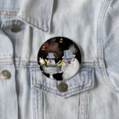 ハッピーニューイヤーpoodleとchihuahuaボタン 缶バッジ (インサイチュ)