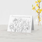 ハッピーニューイヤーPsalms 98 1クリスチャン宗教 カード (黄色い花)