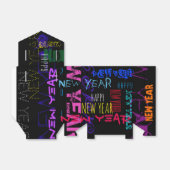 ハッピーニューカスタム年の色ポップ・アートのがテントを優先 フェイバーボックス (折り畳みなし)