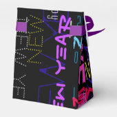 ハッピーニューカスタム年の色ポップ・アートのがテントを優先 フェイバーボックス (裏面サイド)