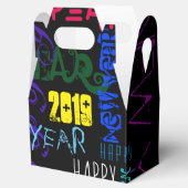 ハッピーニューカスタム年の色ポップ・アートの付き切り妻 フェイバーボックス (オープン)