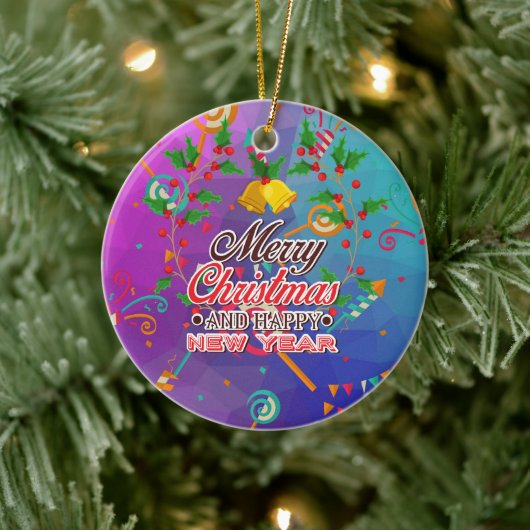 ハッピーニューニア セラミックオーナメント (ツリー)