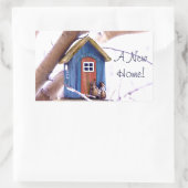 ハッピーニューハウスステッカー 長方形シール (バッグ)