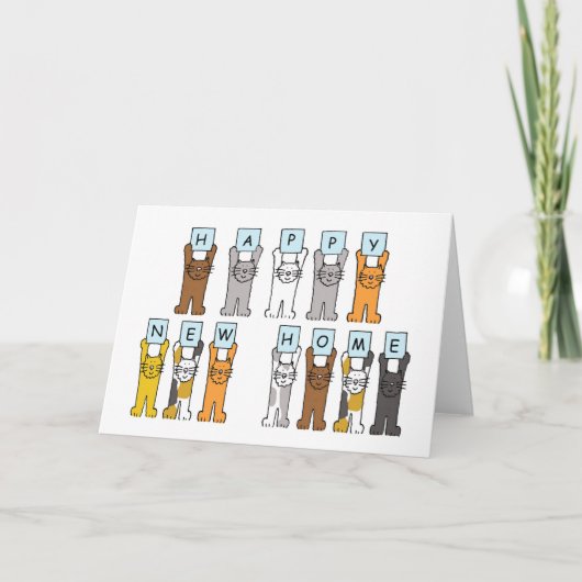 ハッピーニューホームかわいい猫たち 案内状 (正面)