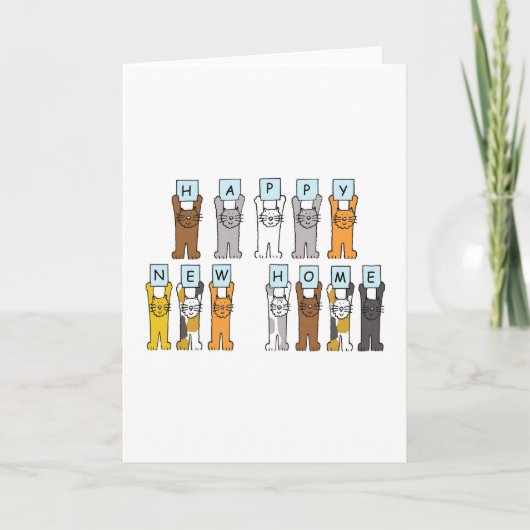 ハッピーニューホームかわいい猫たち 案内状 (正面)