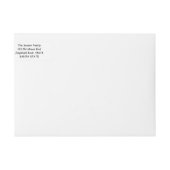 ハッピーニューホームクリスマスクリスマスカーからメリークリスマス ラップアラウンドラベル (正面)