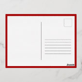 ハッピーニュー中国の辰年 箔シーズンポストカード (裏面)