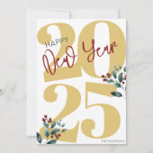 ハッピーニュー2025年! シーズンカード (正面)