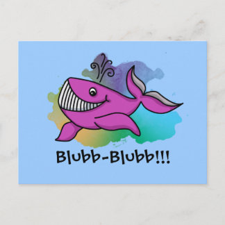 ハッピーニリングクジラ ポストカード