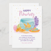 ハッピーノウルーズグリーティングカード シーズンカード (正面/裏面)