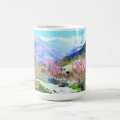 ハッピーノウルーズ。ペルシャの新年の贈り物マグ コーヒーマグカップ (中央)