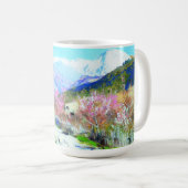 ハッピーノウルーズ。ペルシャの新年の贈り物マグ コーヒーマグカップ (正面右)