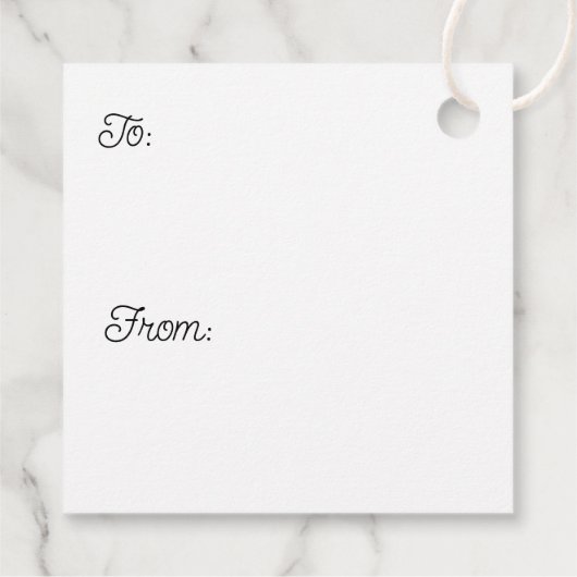 ハッピーノエル格言サンタ&トナカイのクリスマス フェイバータグ (裏面)