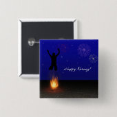 ハッピーノーズチャハールシャンベスリ 缶バッジ (正面&裏面)