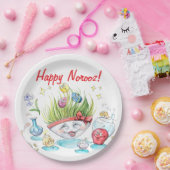 ハッピーノーズハフトシンおもしろいテーブル ペーパープレート (パーティー)