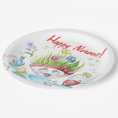 ハッピーノーズハフトシンおもしろいテーブル ペーパープレート (アングル)