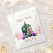 ハッピーノーズパステルピンクカラフルの花卵写真 フェイバーバッグ (クリップ留めされた状態)