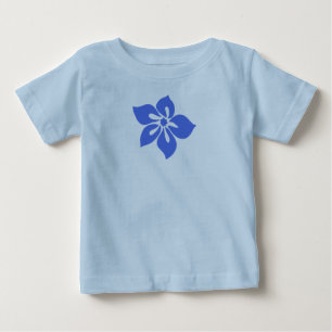 ハッピーハイビスカストロピカルフローラ ベビーTシャツ
