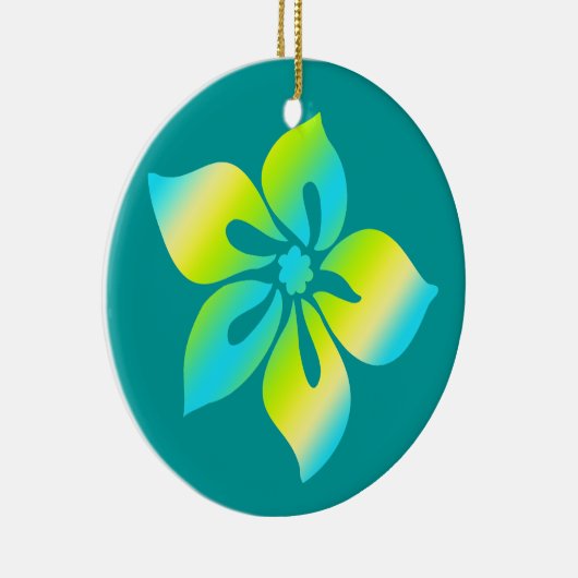 ハッピーハイビスカスハワイアンオーナメント セラミックオーナメント (右)