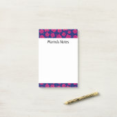 ハッピーハイビスカスフラワーパーソナルポスト®ノート ポストイット (デスク上)