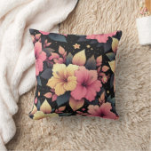 ハッピーハイビスカス クッション (ブランケット)