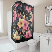 ハッピーハイビスカス シャワーカーテン (インサイチュ)