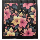 ハッピーハイビスカス シャワーカーテン (正面)