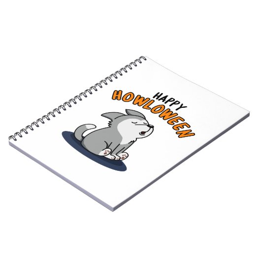ハッピーハウウィンおもしろい犬プン ノートブック (左側)