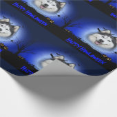 ハッピーハウウィーンハスキー ラッピングペーパー (角)