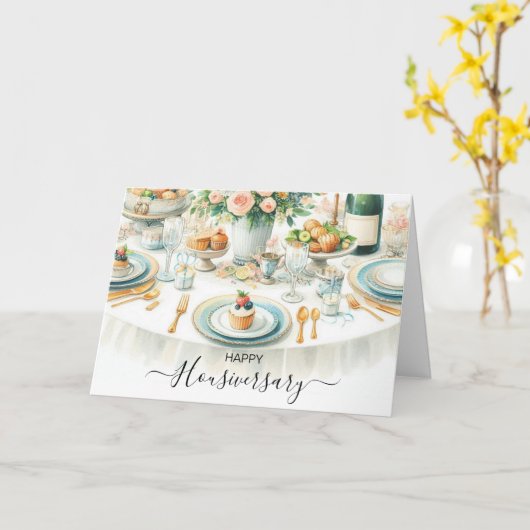 ハッピーハウスアベ実在ルサリーエステートデイニングルームカード カード (黄色い花)