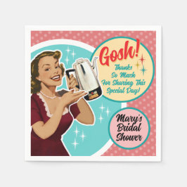 ハッピーハウスウィザーズブライダルシャワーナプキンス スタンダードカクテルナプキン