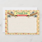 ハッピーハウスウィットブライダルシャワー招待状/レシピカード3 招待状 (裏面)