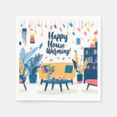 ハッピーハウスウォーミングペーパーナプキン スタンダードカクテルナプキン (正面)